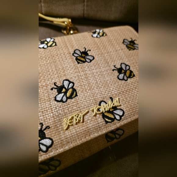 Betsey Johnson Bee Embroidered Crossbody Bag - Picture 2 of 6